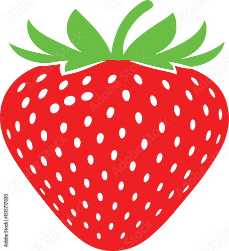 vector illustration of a strawberry.