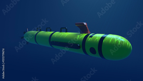 REMUS Unmanned Underwater Autonomous Drone Submarine