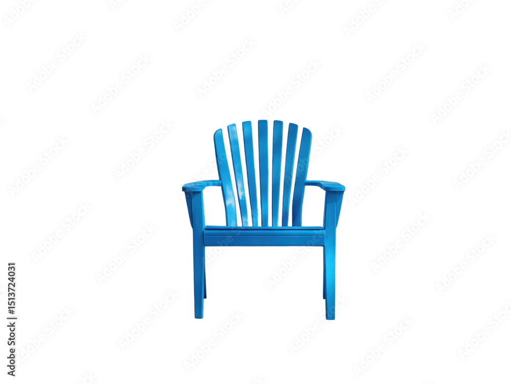 Obraz premium A blue chair with a white background