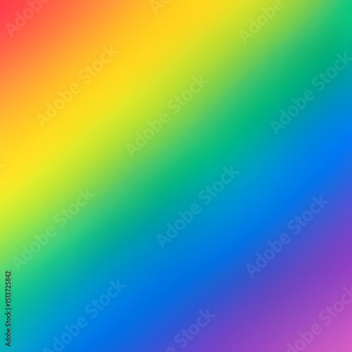 Diagonal rainbow gradient background with smooth transitions between red orange yellow green blue and purple vibrant colorful abstract pattern for pride design wallpaper celebration and creativity

