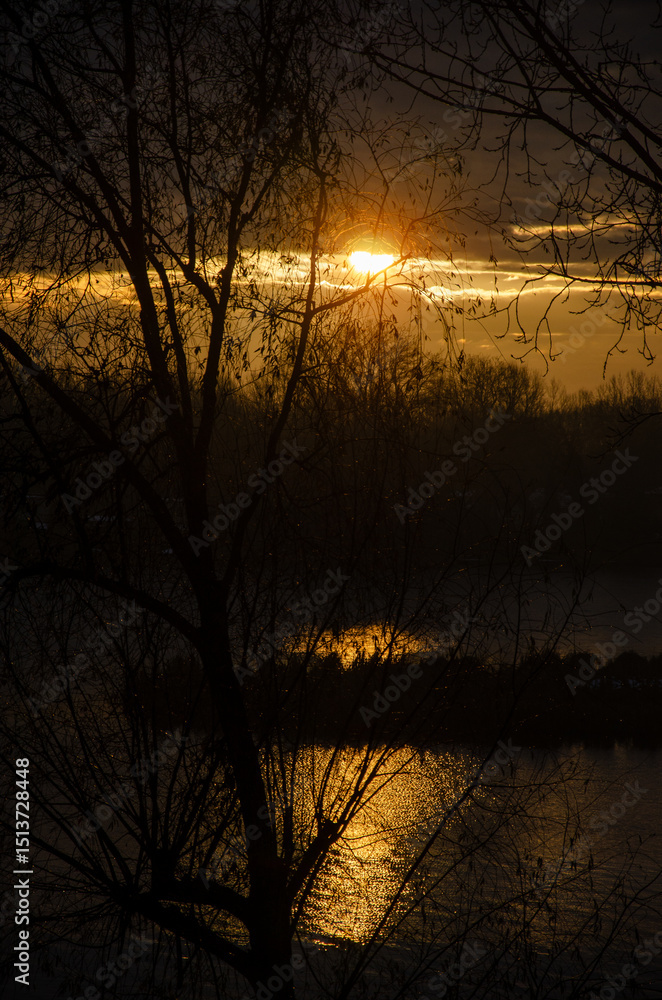 Naklejka premium Sunset