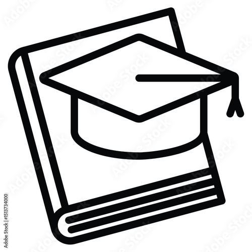 Study Icon Line Vector Illustration