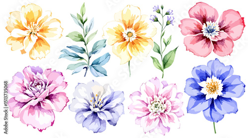 Fresh meadow inspired bouquets designed with layered petals and natural flowing leaf accents