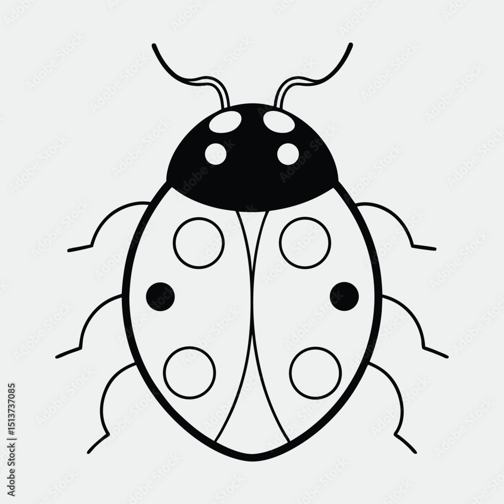 Obraz premium ladybug on white background