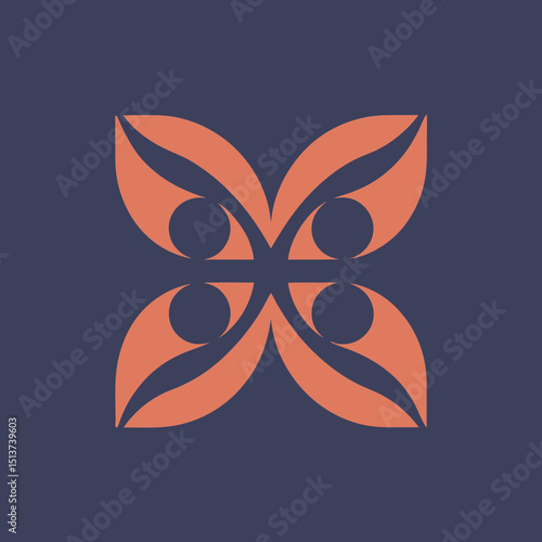 abstract floral design