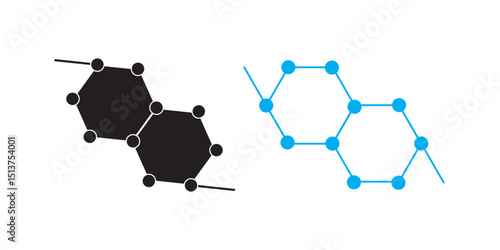 Molecule Structure Vector Icon