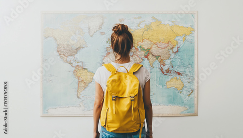 A young woman ready to travel
