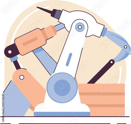 Robotic arm precision manufacturing automated technology industry