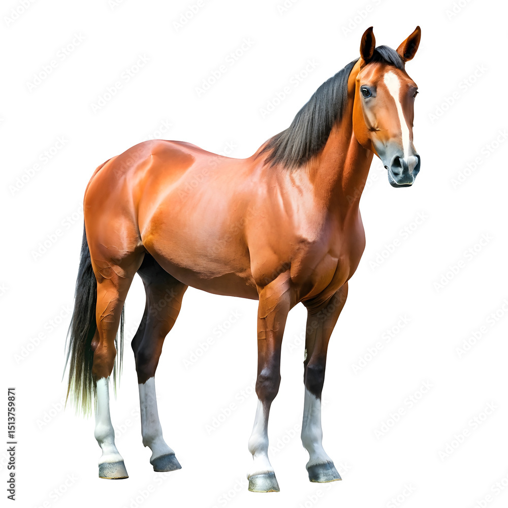 Obraz premium Horse isolated on a transparent background
