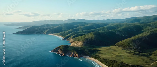 Wallpaper Mural Coastal Landscape Aerial View Torontodigital.ca