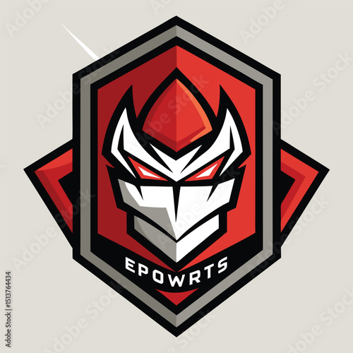 Esports Identity Abstract Geometric Warrior Logo for Modern Team