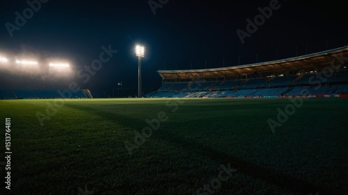 Wallpaper Mural stadium lights at night, Generative Ai Torontodigital.ca