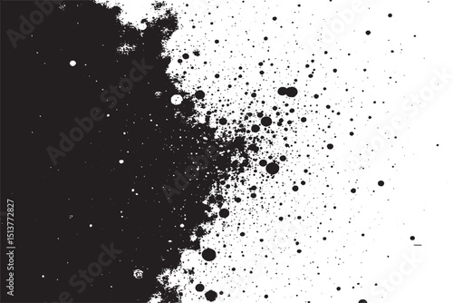 black sand isolated on white background
