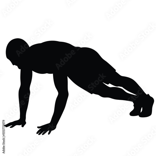Silhouette Workout Strength and Conditioning with Push-Up Exercises 