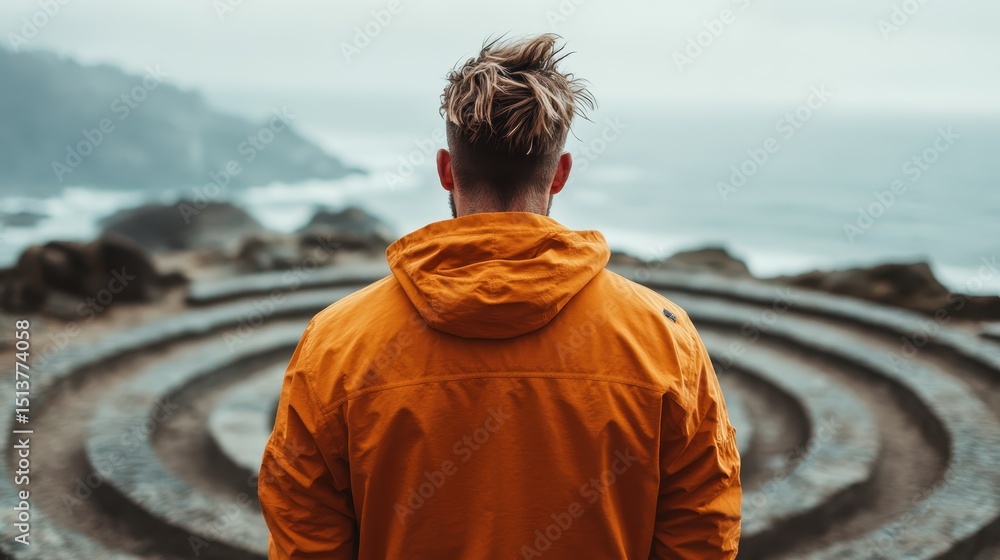 A contemplative image of a person standing at a distance, gazing over a scenic ocean landscape, illustrating the themes of solitude, reflection, and connection with nature. A contemplative image of a person standing at a distance, gazing over a scenic ocean landscape, illustrating the themes of solitude, reflection, and connection with nature.