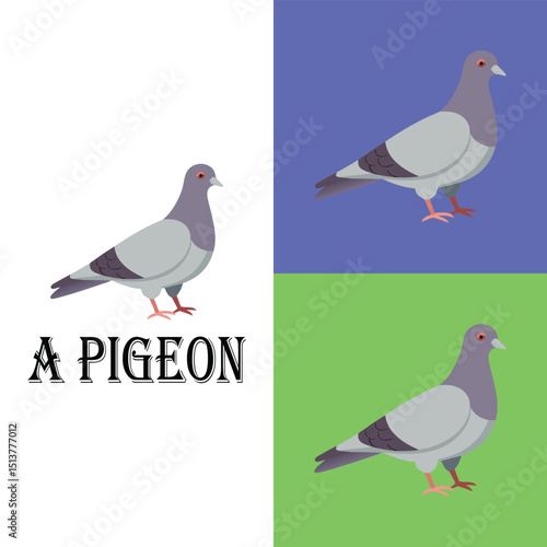 set of pigeons Ai generated