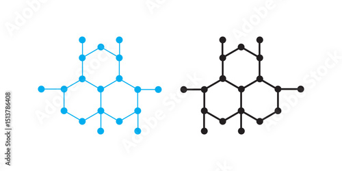 Molecule Structure Vector Icon