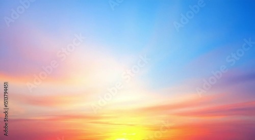 A Colorful Sky at Sunset With Orange And Pink Hues