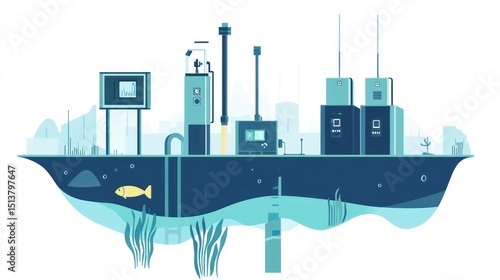 Underwater industrial facility