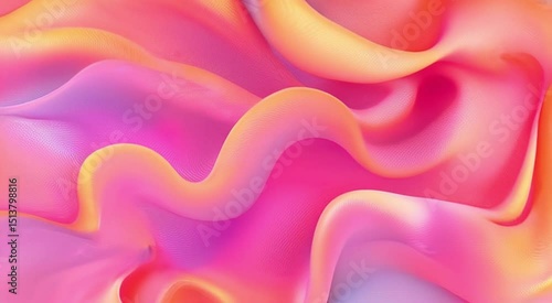 Abstract Multicolor Flowing Waves Background