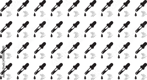 High resolution pipette dropper icon design for websites and applications featuring a clean white background