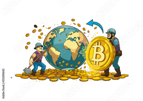 Global Bitcoin Mining Visualizing the Worldwide Cryptocurrency Extraction Process