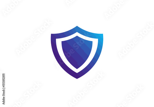 Free Download Simple blue shield graphic design element - GFXLoad