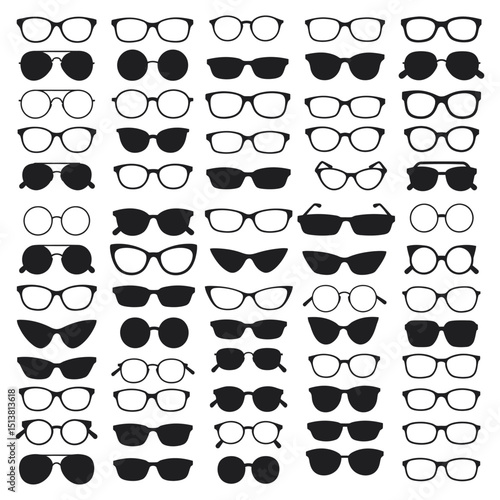 A Collection of Spectacles: Various Styles and Eyewear Options	