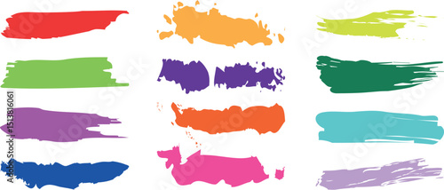 Creative Watercolor Stroke Pack: A Stunning Collection of Hand-Painted Colorful Brush Strokes for Designers and Artists