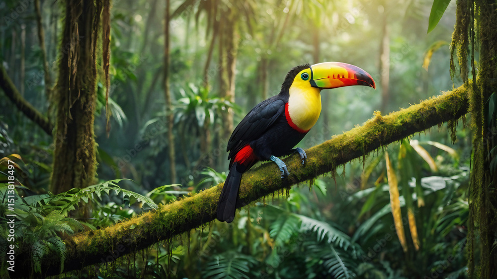 Obraz premium toucan on a tree