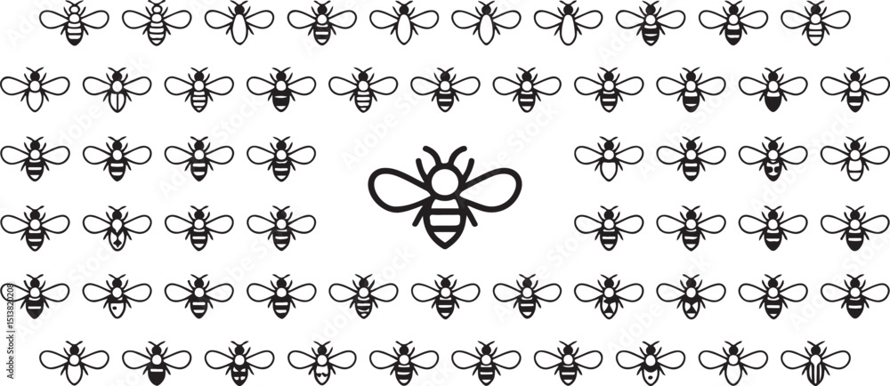 custom made wallpaper toronto digitalDetailed bee symbol illustration design featuring high resolution artwork and cmyk color model