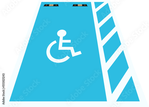 handicapped parking area