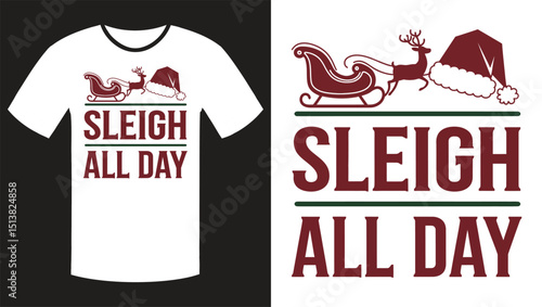 Playful Christmas T-Shirt Design with Humorous Quotes and Festive Vibes
