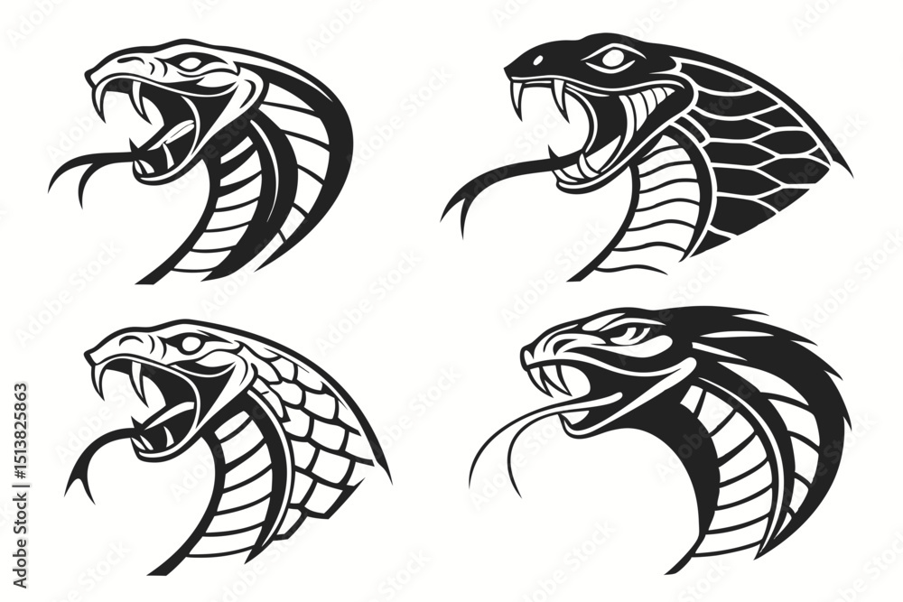 Naklejka premium set of shrimp