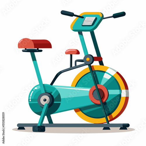 bicycle on white background