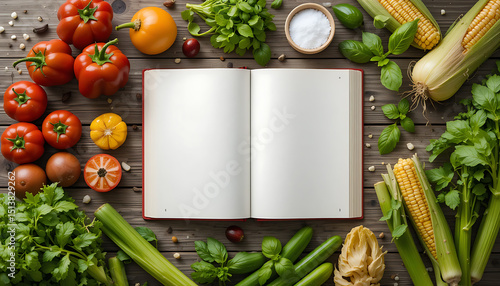 fresh vegetables on a wooden board