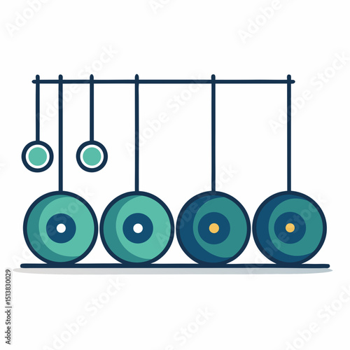 musical instruments on white background