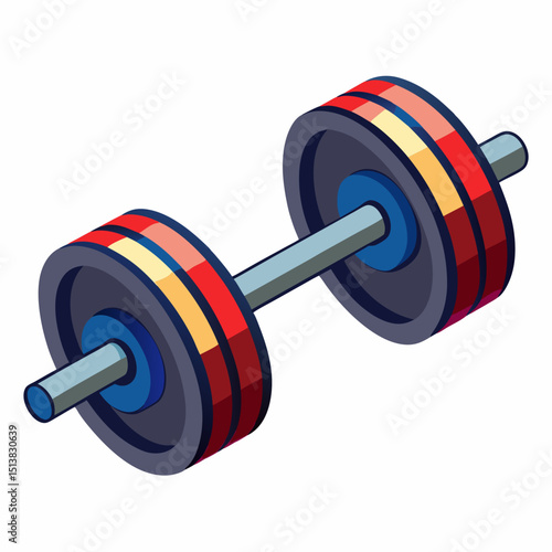 dumbbell isolated on white background