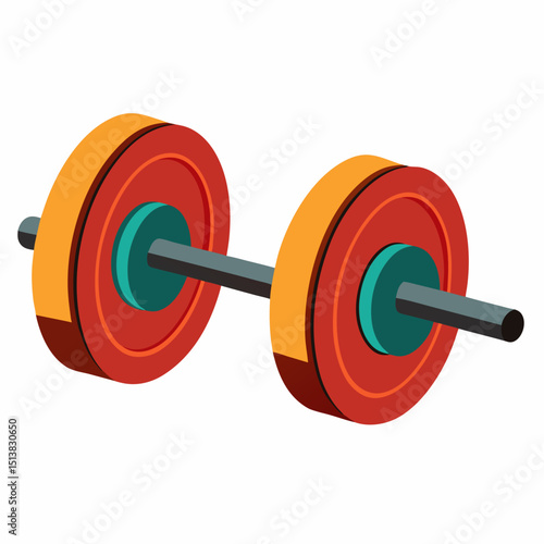 dumbbell isolated on white background