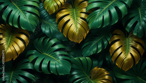 green leaves background