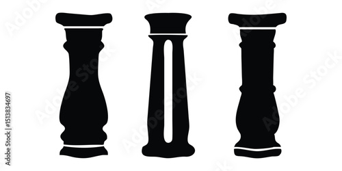 classic column  silhouette
