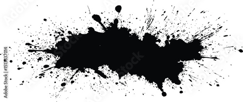 Abstract Paint Splat – Ink, Artistic Creativity, Splatter, Messy Texture, Expression
