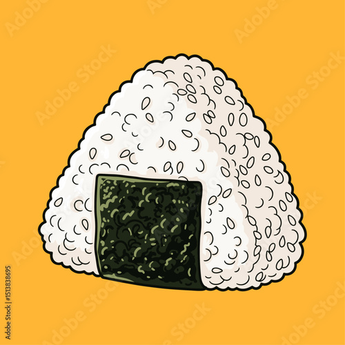 japanese food onigiri vector