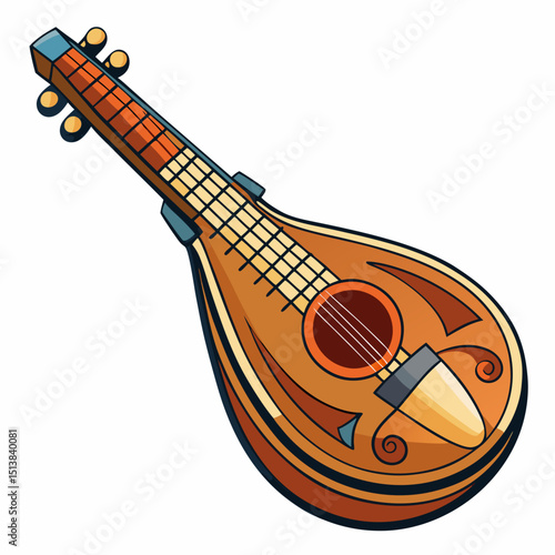 acoustic guitar vector illustration