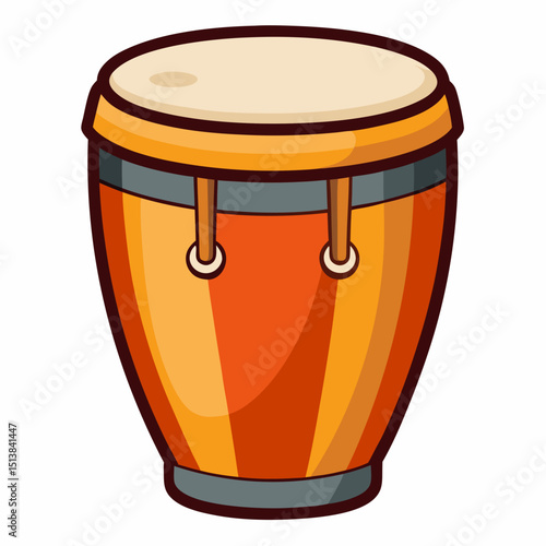 drum, music, percussion, instrument, djembe, isolated, bongo, musical, wood, sound, traditional, rhythm, beat, ethnic, culture, drums, conga, white, leather, object, bongos, timpani, white background,