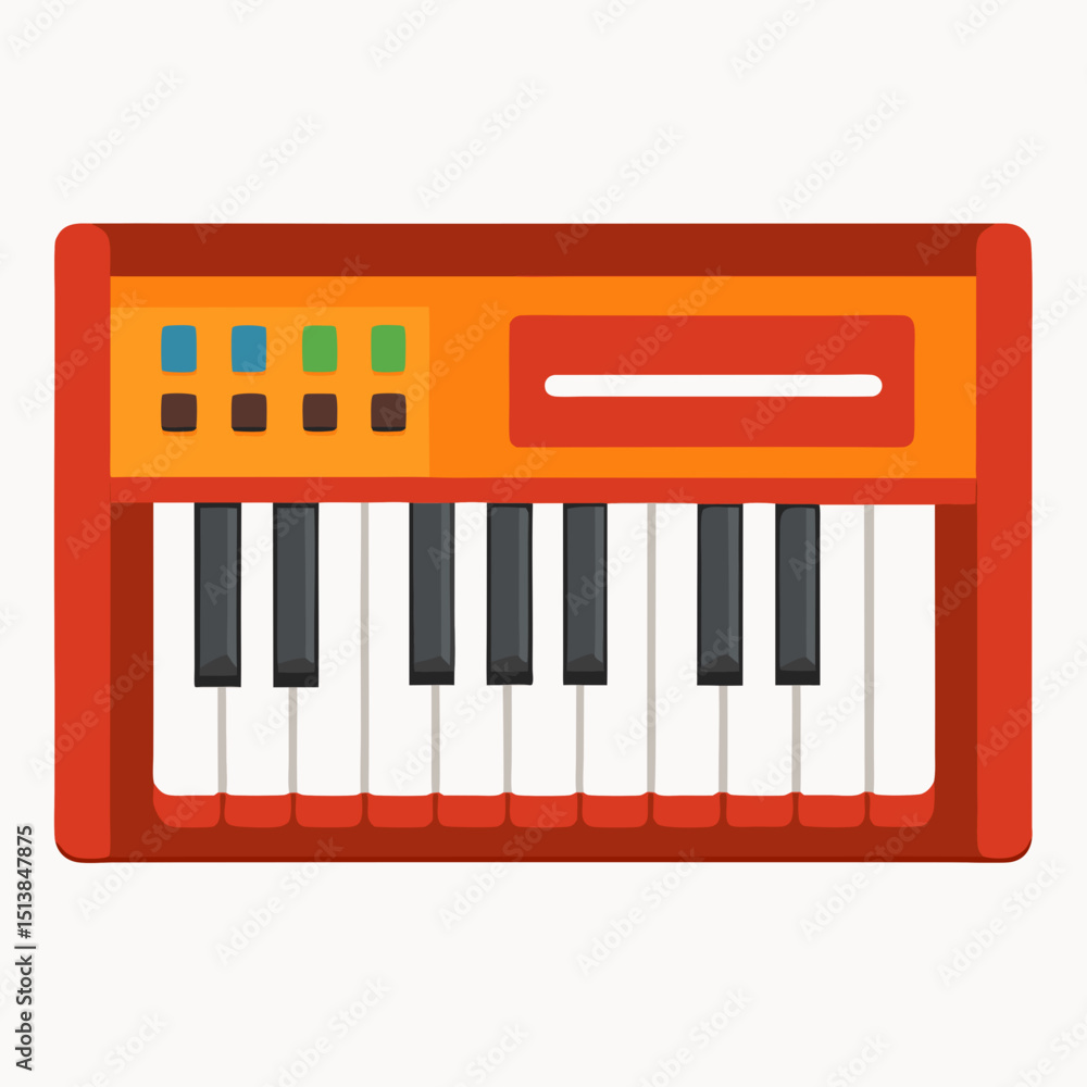 Fototapeta premium piano keys isolated on white