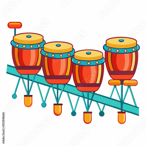 set of musical instruments