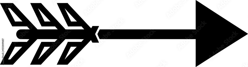 Fototapeta premium Arrow Icon Vector Designs. Decorative Arrow. Vintage and Modern Arrow