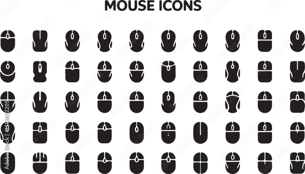 Fototapeta premium Simple mouse icon design for digital projects and websites a single icon in an icon set