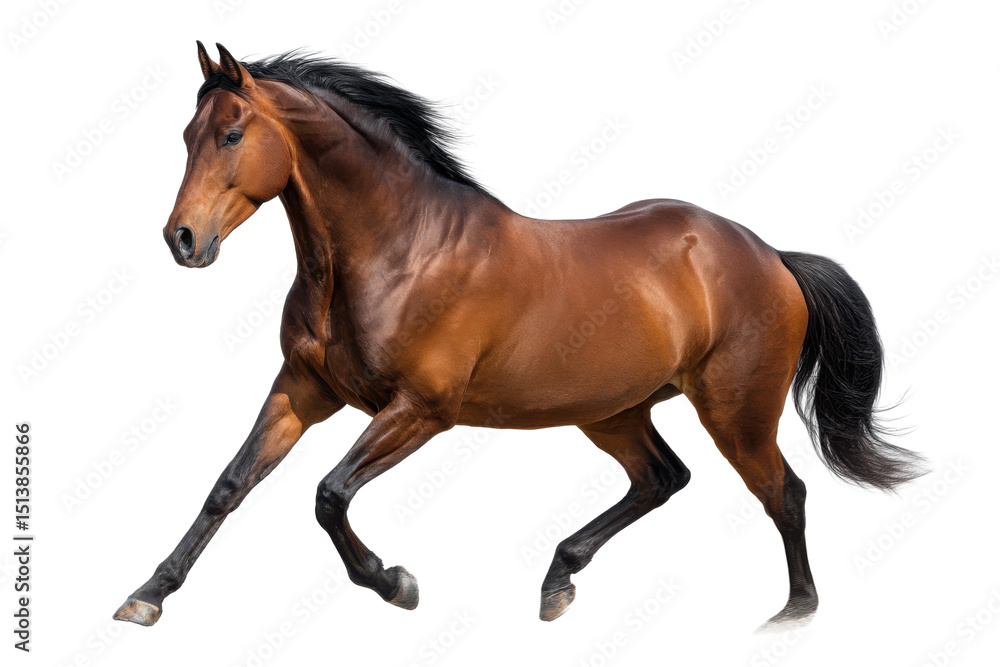 Fototapeta premium Horse Isolated on Transparent Background